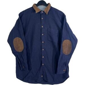 Woolrich Paded Elbow Long Sleeve Button Down